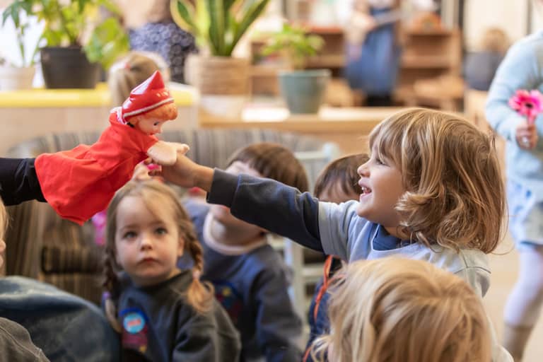 Children in language learning setting